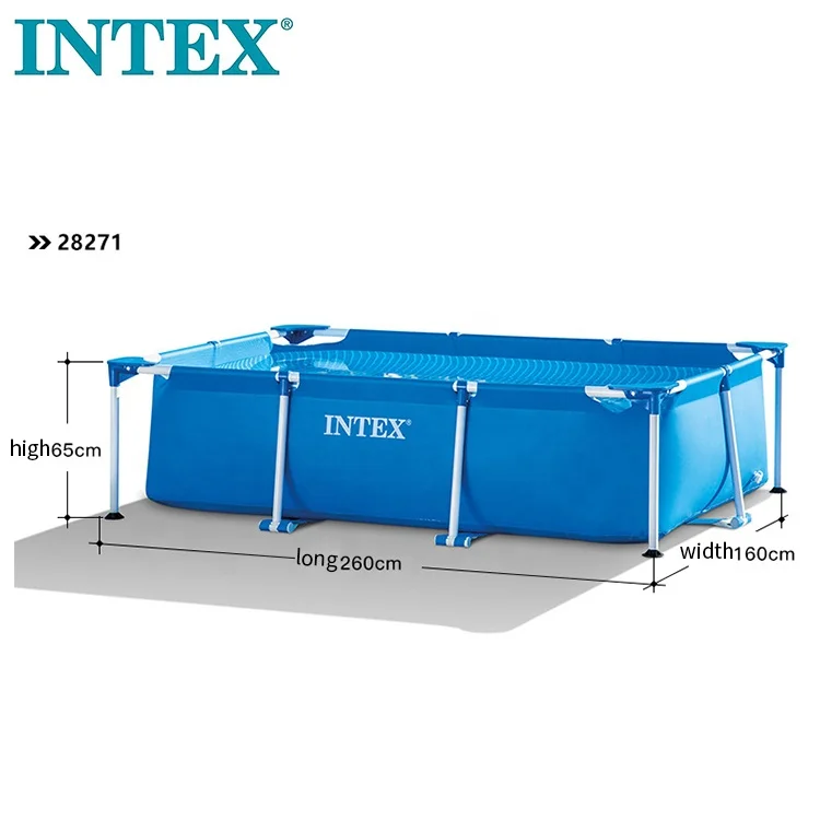 Intex 28271 2 6 м X 1 0 65 Прямоугольная рама для бассейна металлическая Piscinas