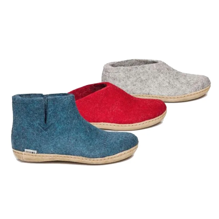 Wholesale Custom 100% Natural Wool Handmade Felt Shoes For Women and Men