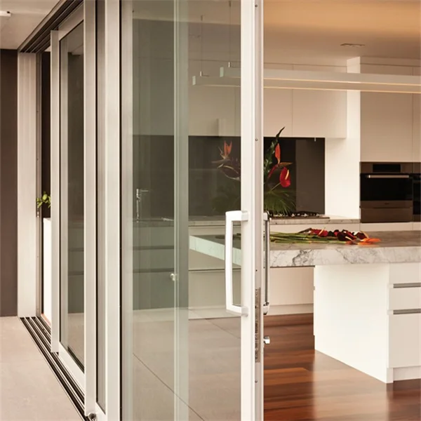 AS2047 Australia Customized Exterior Harricane Proof Heavy Duty Laminated Safety Glass Aluminium Sliding Patio Doors