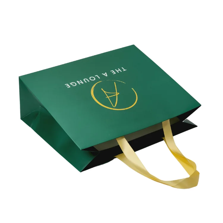 Custom Handheld Clothing Shopping Gift Paper Bag Art Paper Material Cotton Handle FSC Certified Shoes Jewelry Cosmetics Packing