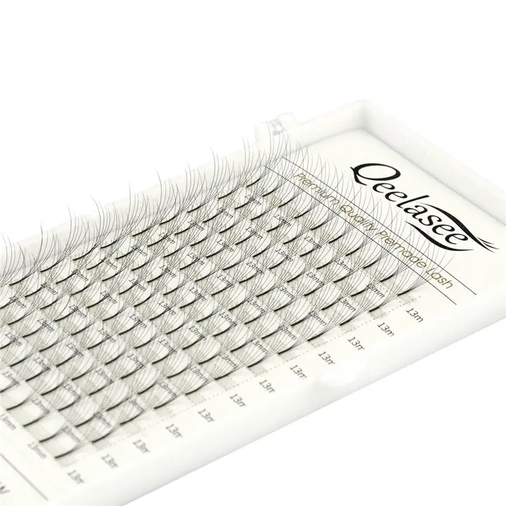 
Qeelasee foil back russian volume 3d eyelash extension premade volume fans 