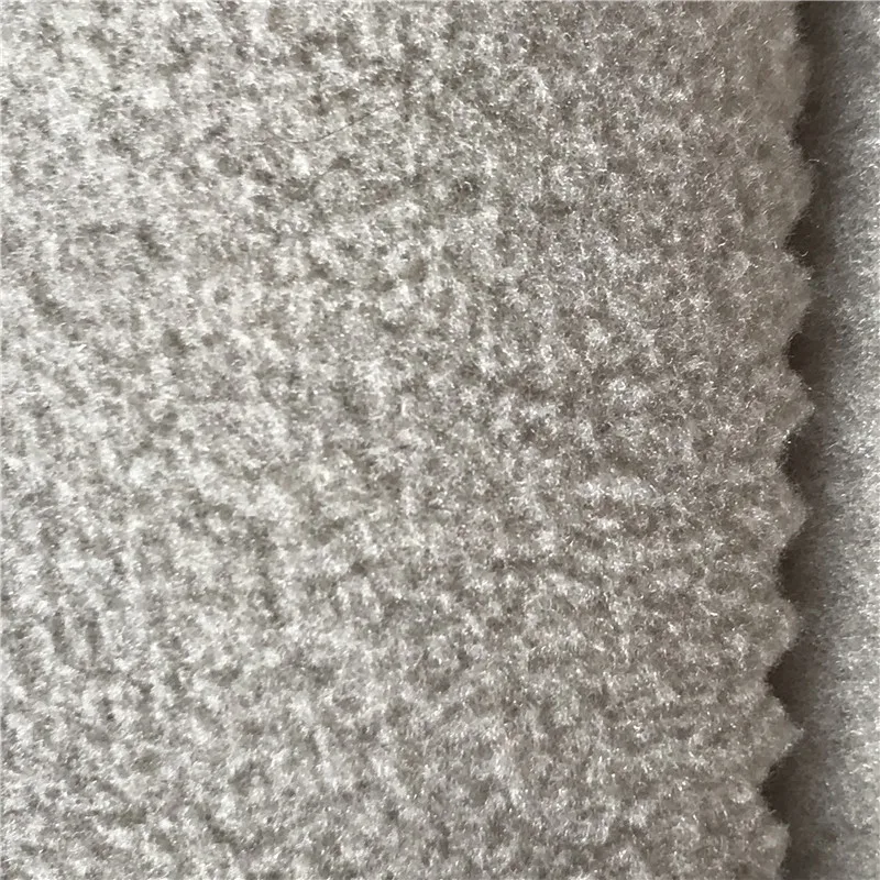 PF1/ROOSO REC Recycle 260GSM two side brushed dyed polar polyester fleece fabric high vis reflection fabric