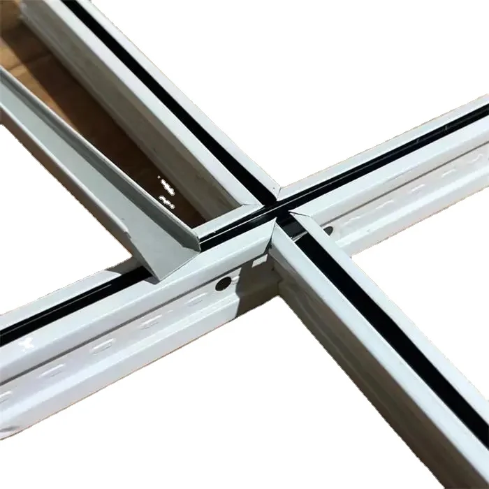 Flat/Fut/Black lined/Grooved ceiling grid t bar t grid t-bar ceiling system