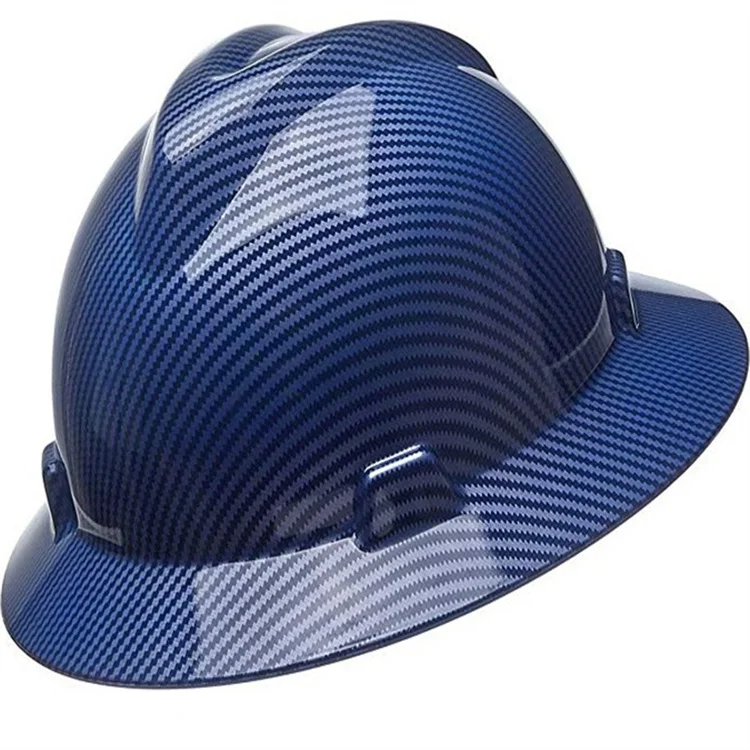 Carbon fiber full brim M090 construction industry mining worker safety helmet hard hats