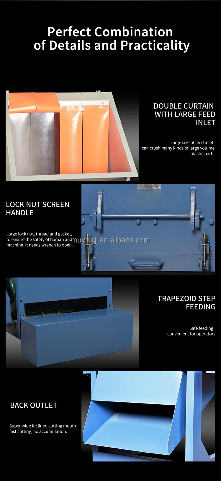 Shredder For Plastic Waste Water Bottle Crushing Machine Pvc Plastic Scrap Crusher