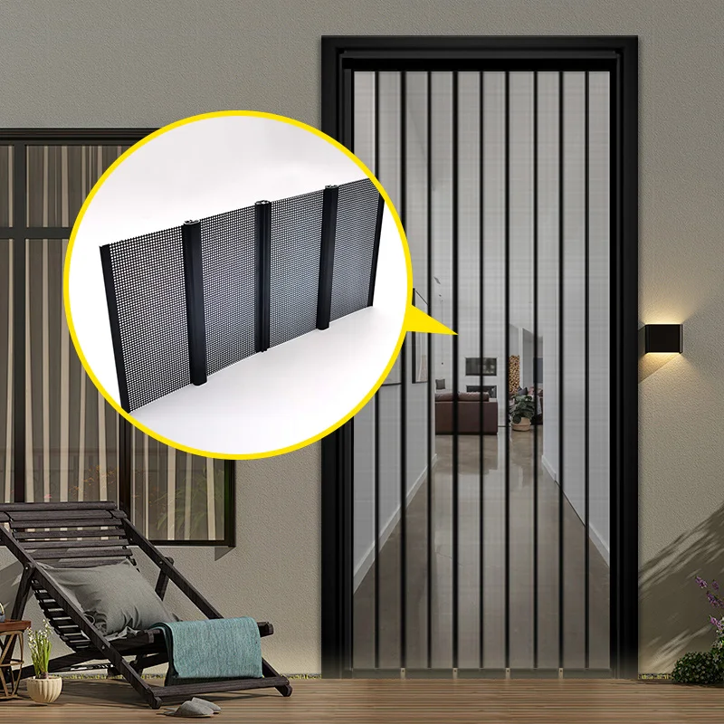 Антимоскитная сетчатая дверная занавеска с магнитами