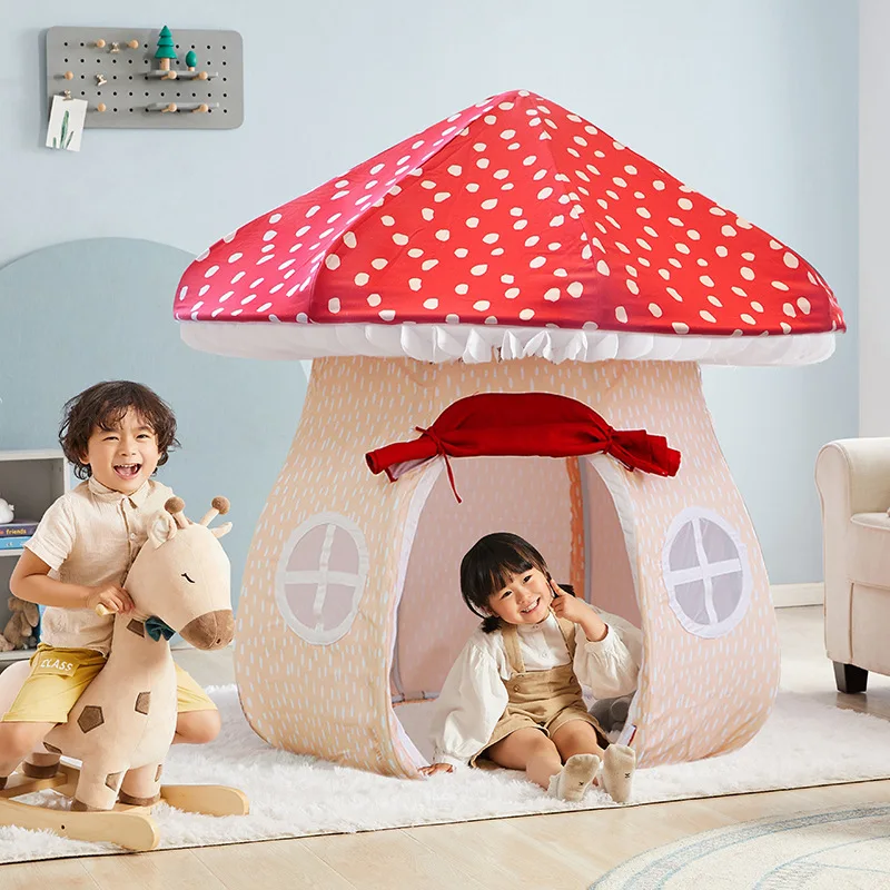 Factory Wholesale Indoor Outdoor Handmade Mushroom Tent Toy Durable Toy Tents Play House For Kids