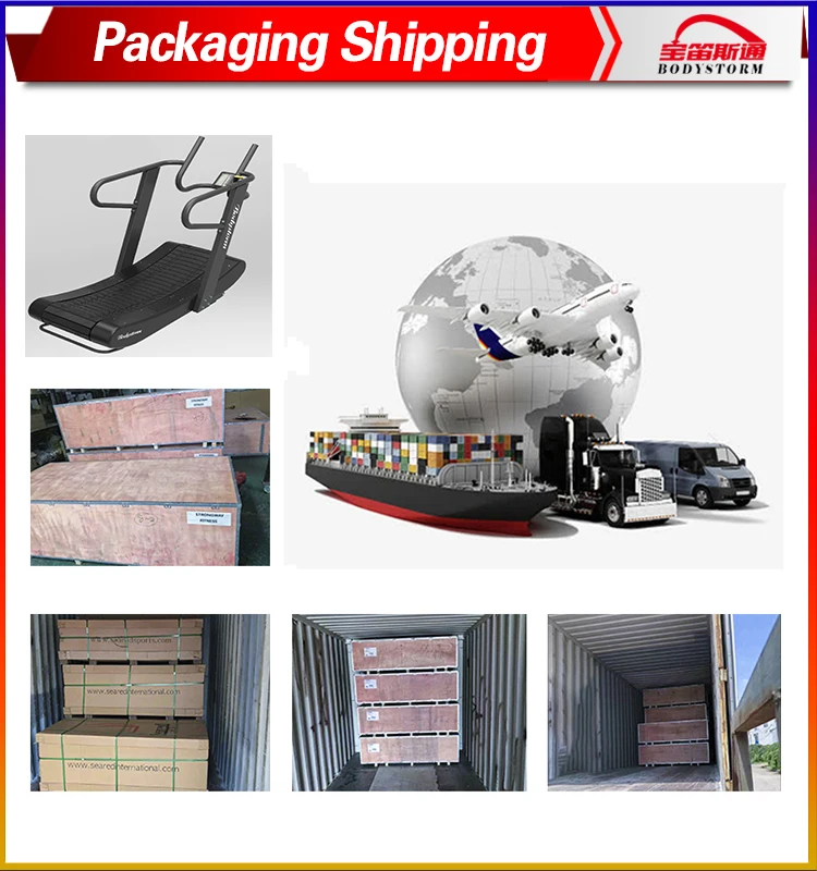 Commercial Treadmill Curved Commercial Gym Fitness Treadmill Self-generated No Power No Motor Curve Treadmill with Resistance