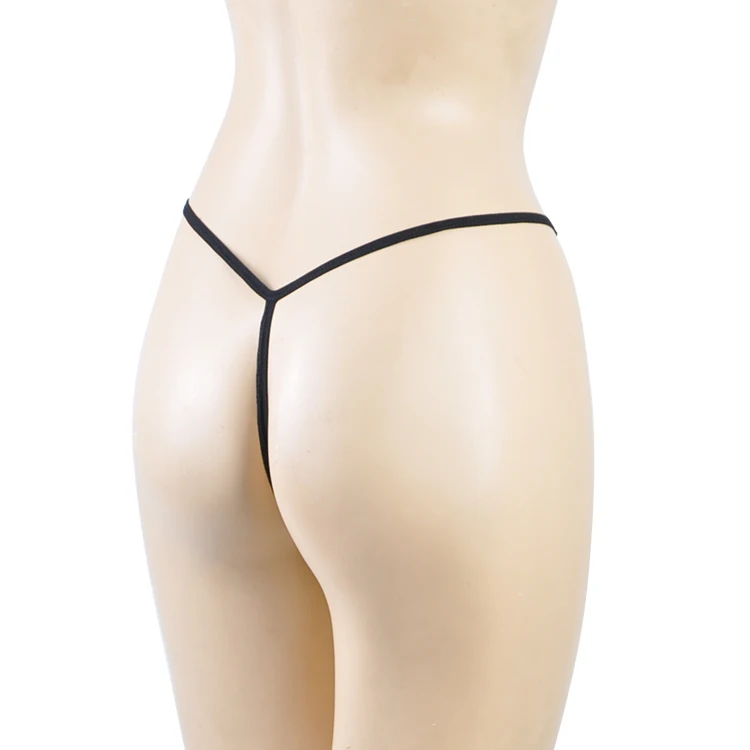 Customized LOGO Lace Lace Front And Back Open Thong Sexy Ladies