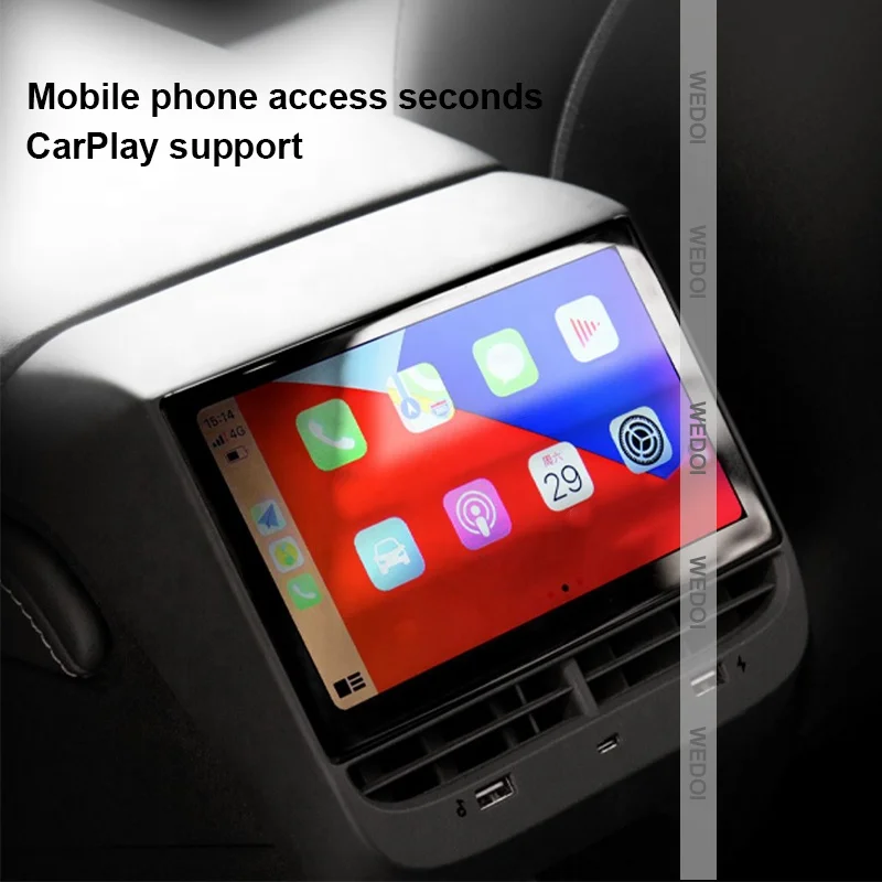 Multi Function Rear Seat Screen For Tesla Model 3/Y 4.6-inch IPS Touchscreen Provides Rear seat Passengers Car Accessories 2024