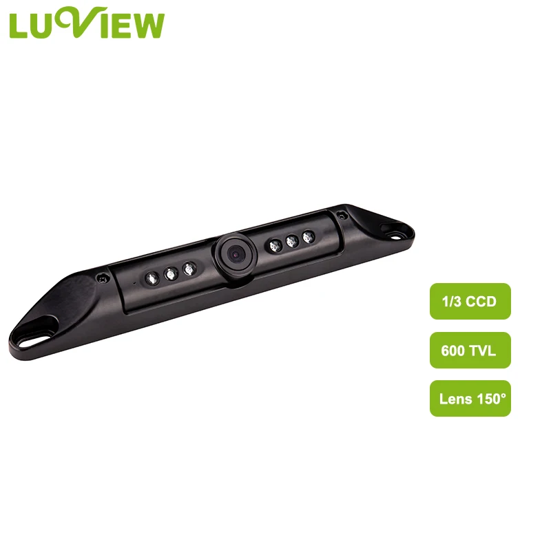 Wide-Angle 1/3 CCD IP69K Waterproof License Plate Camera 600TVL Night Vision Parking Sensor Reverse Car Camera