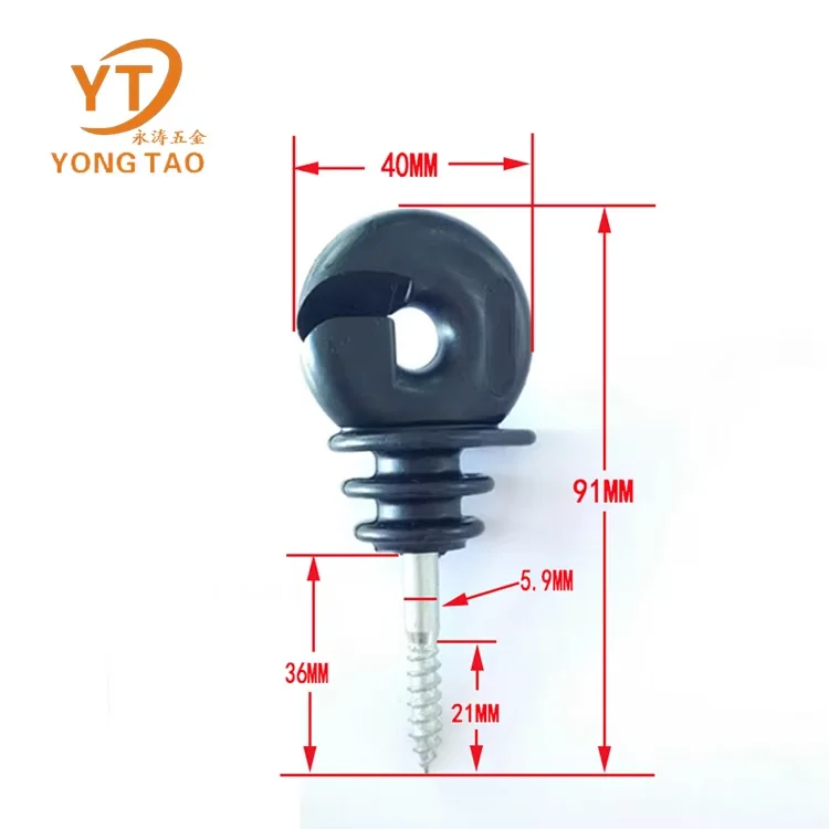 Fence suppliers in china Insulators for electric fence Electrical ceramic insulator