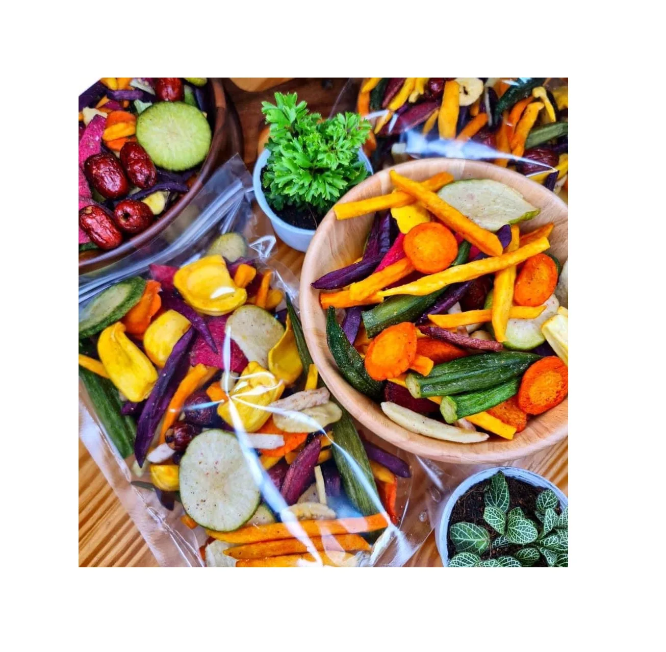 
Crispy Vegetables Dried Snacks 250g. 