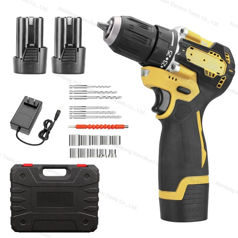 Cordless 16.8V Portable Hand Impact Drill Bit Brushless Power Lithium Battery Drilling Machines
