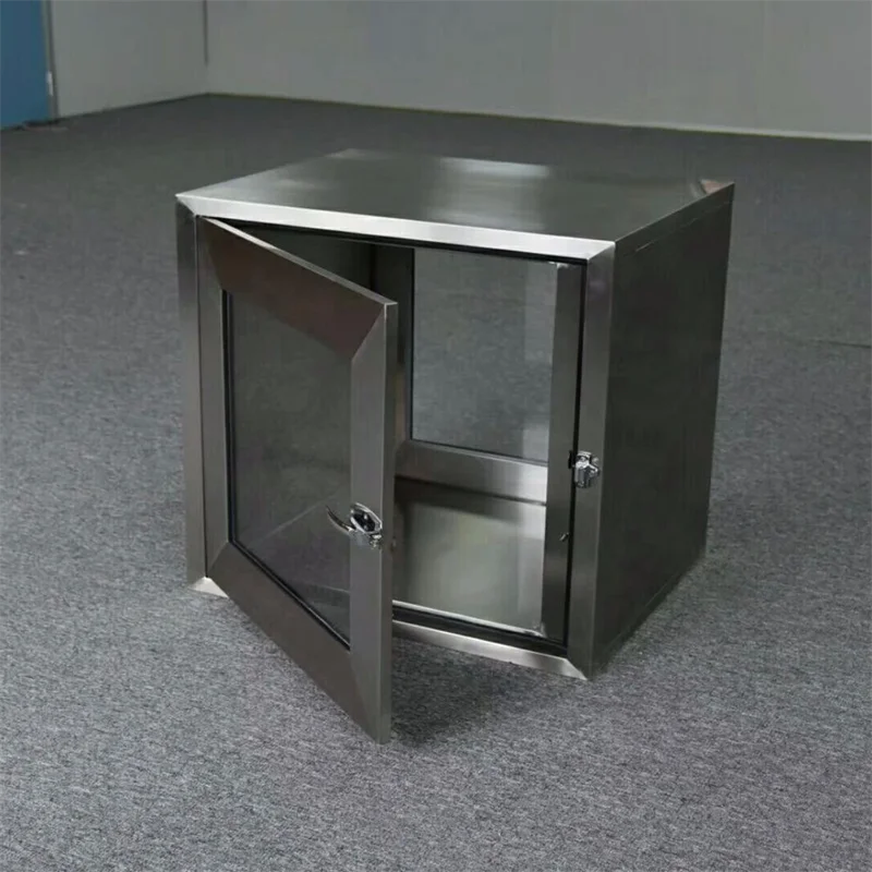 Biological Laboratory Air Cleaning Equipment Mechanical Interlock Passbox Flow Box for Clean Room Workshop Transfer Pass
