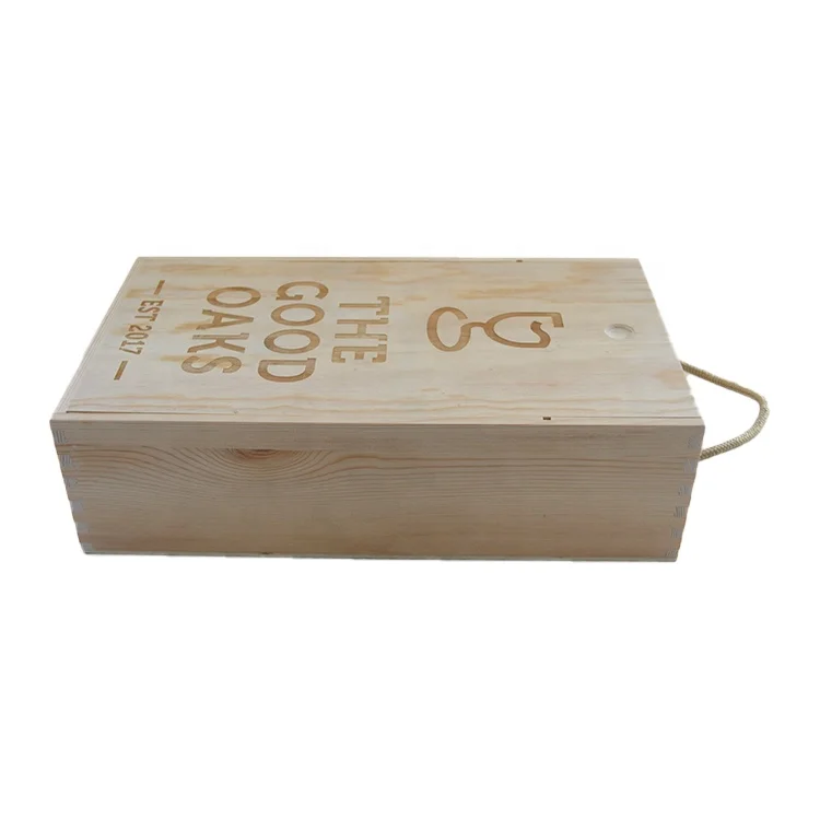Unfinished Cheap Individual Decorative Single Bottle Luxury Wooden Wine Boxes