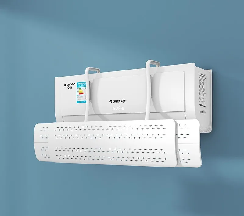 Length And Angle Adjustable Air Conditioner Deflector Helps Cooling Heating Air Circulation Air Deflector