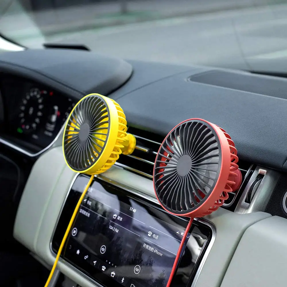 
2020 New Mini Air Fan DC Powered Car Vehicle Cooling Summer Fan 4 Inch 