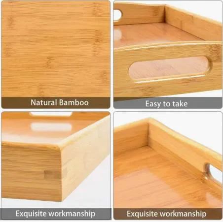 Factory direct selling high-quality bamboo wood tea Dim sum wood tray