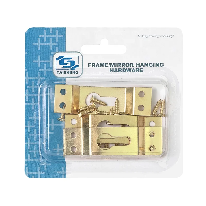 25PCS TS-K108 Hanger Set Wholesale Picture Frame Hardware Slottled Metal Keyhole Hanger