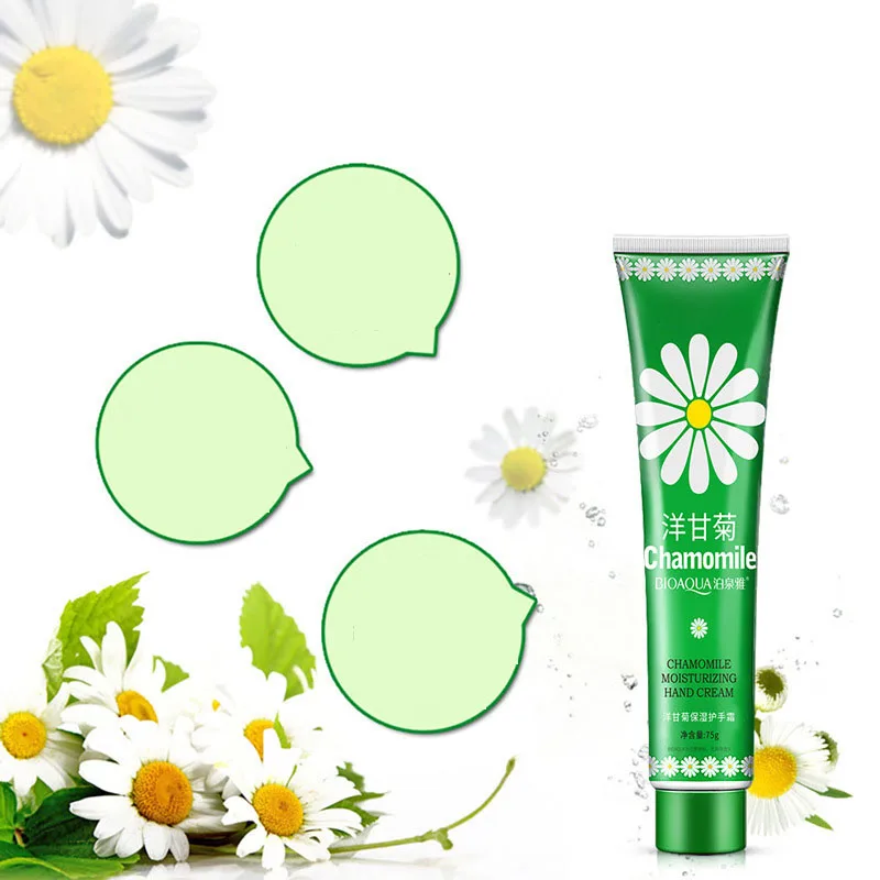 OEM BIOAQUA Natural Plant Extracts Chamomile Glycerin Whitening Moisturizing Smoothing Hydrating Mini Hand Cream