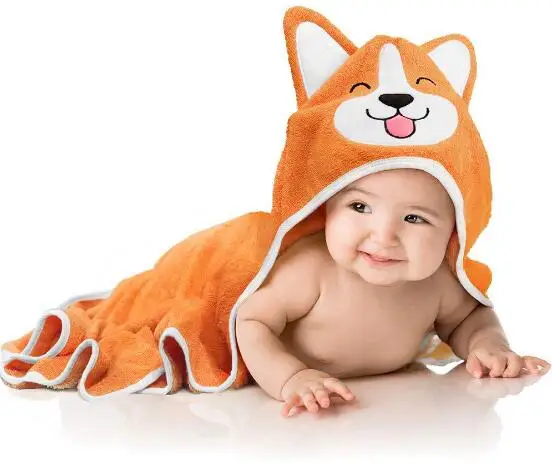 
New style 3d animal head design wholesale hooded towels unicorn towel organix baby 