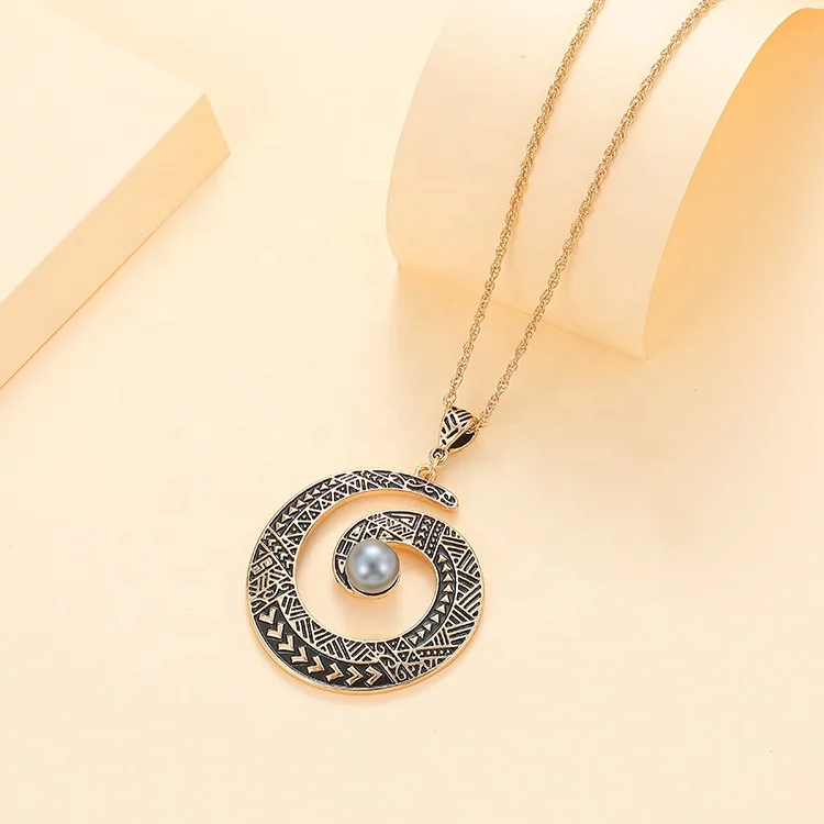 Wholesale Woman Designer Alien Ladies African Beads Jewelry Set Hawaii Earring Necklace