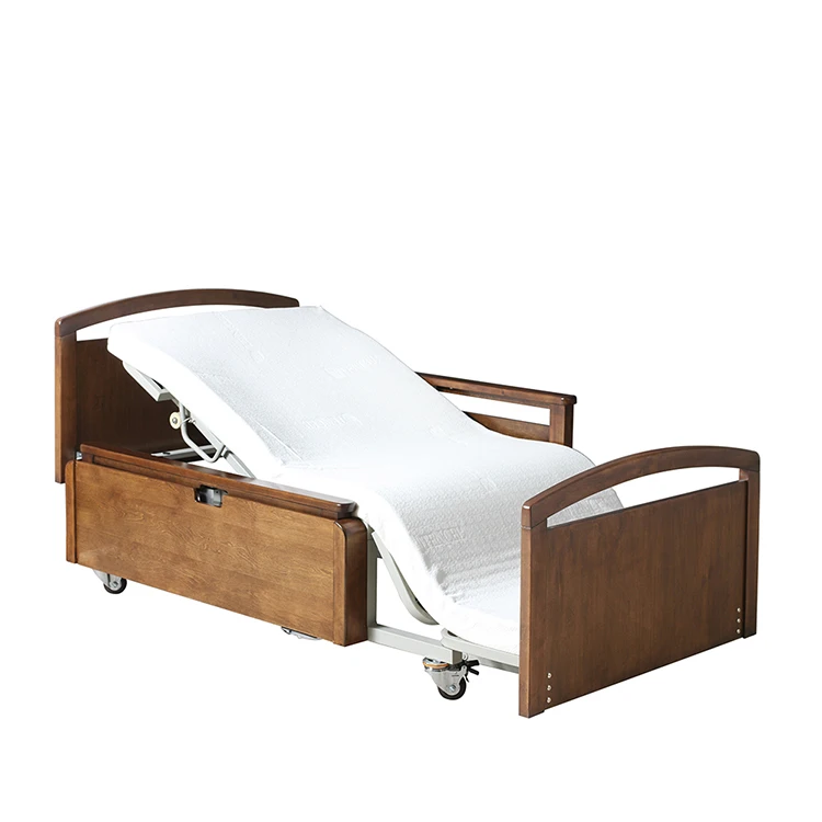 2021 High Quality 3 Function Motor Ultra-Low Home Care Nursing Bed