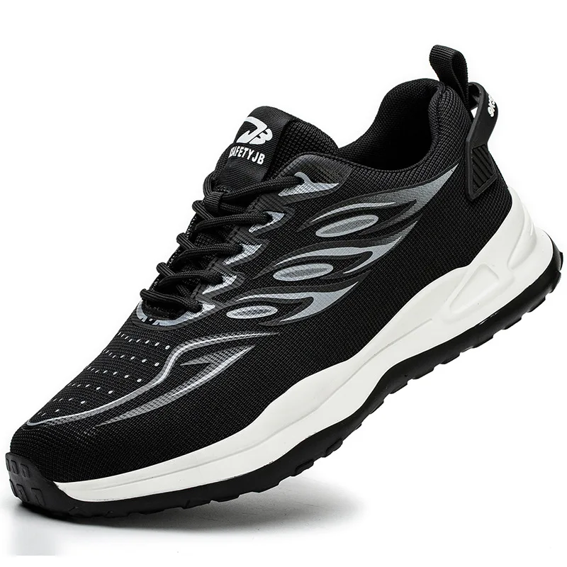 Custom Logo Brand Label Stylish Anti-Slip Mesh Working Safety Shoes Breathable Wearable Platform Cheap Safety Shoes Women Work