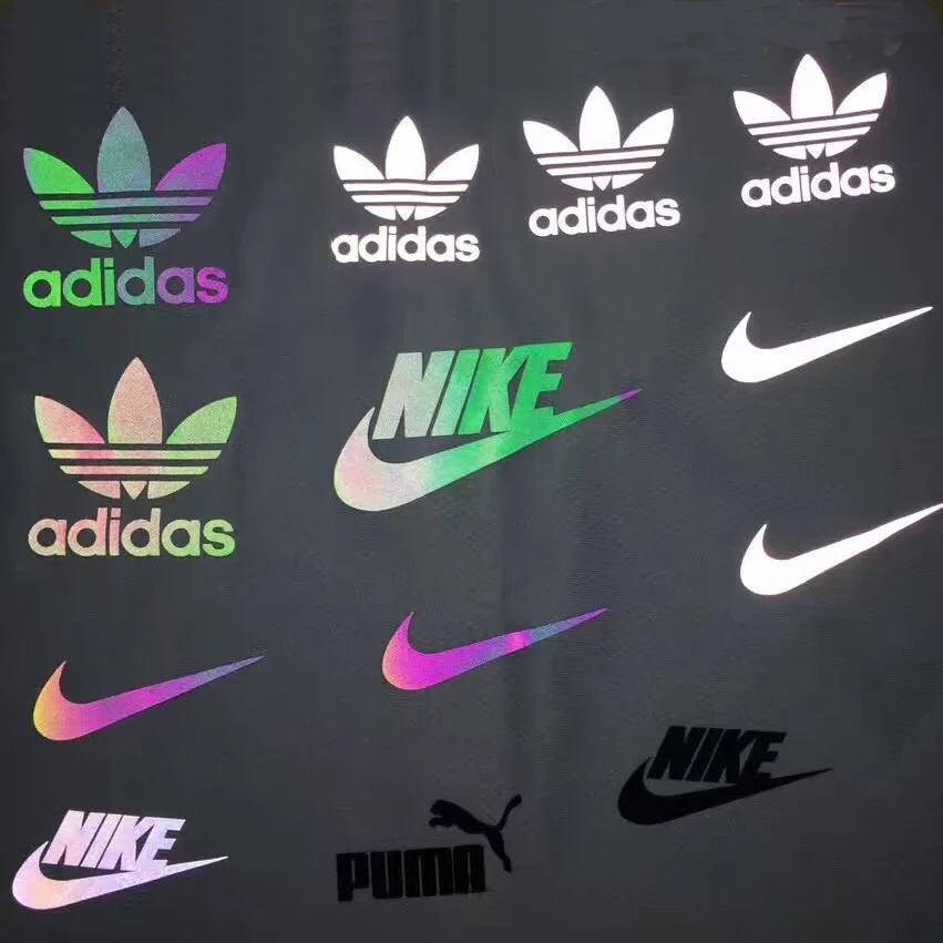 Custom Low Price Reflective Heat Transfer Film Printing Stickers Fashion Reflective Label