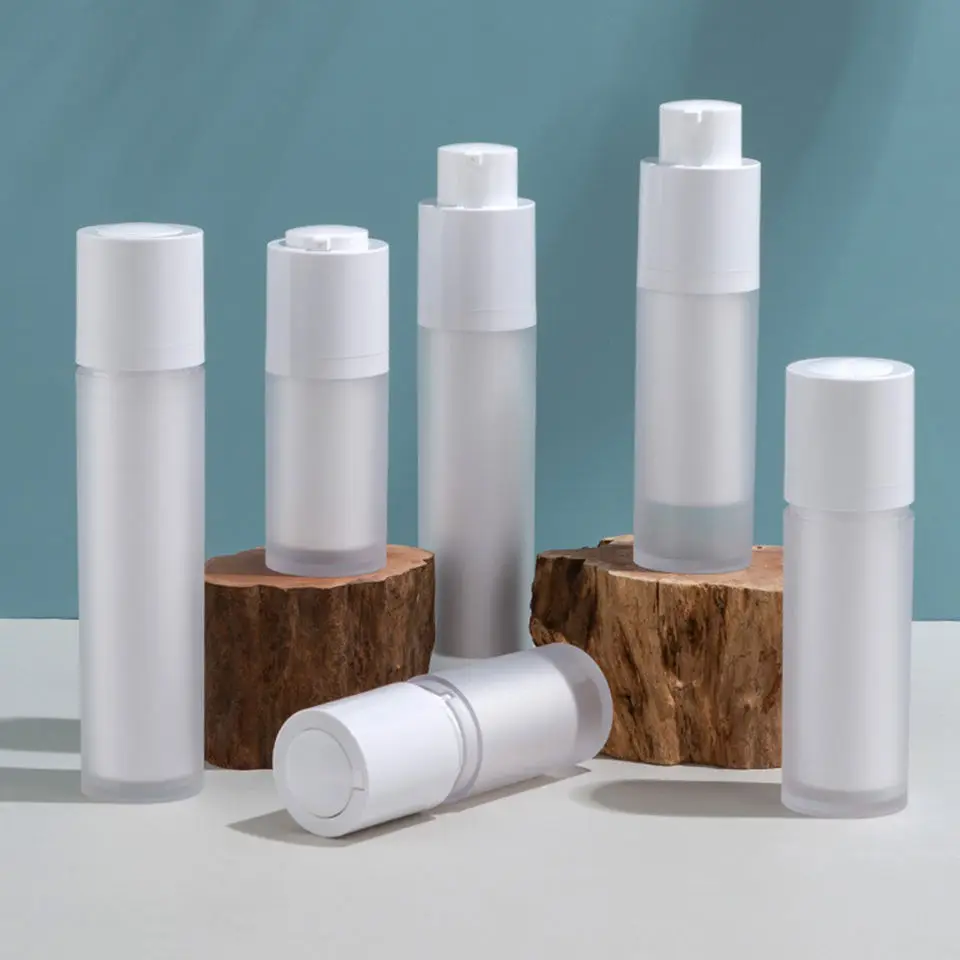 Hot Sell Manufacturers Supply  15ml 30ml Plastic Airless Pump Bottle Serum Luxury Lotion Pump Dispenser Airless Lotion Bottle