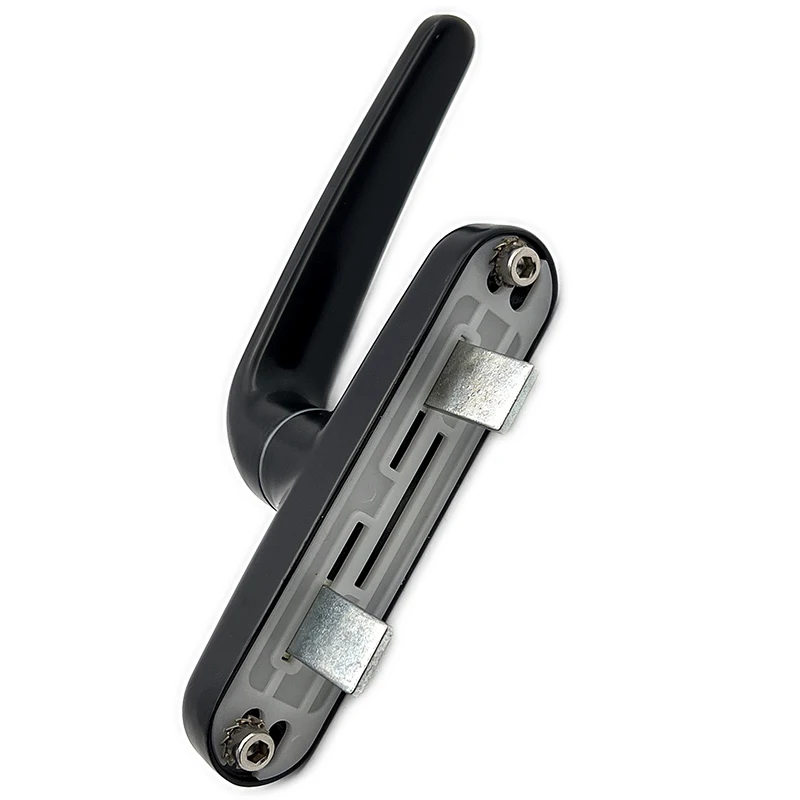 Double side handle aluminum sliding door handle lock black sliding window latch