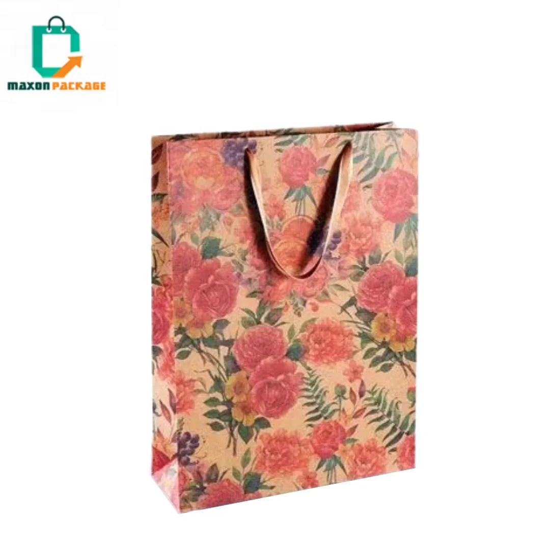 Sedex Factory Luxury Custom Logo Cardboard Paper Bag Clothes Shoes Packaging Paper Bag Wedding Gift Bags for Bridesmaid