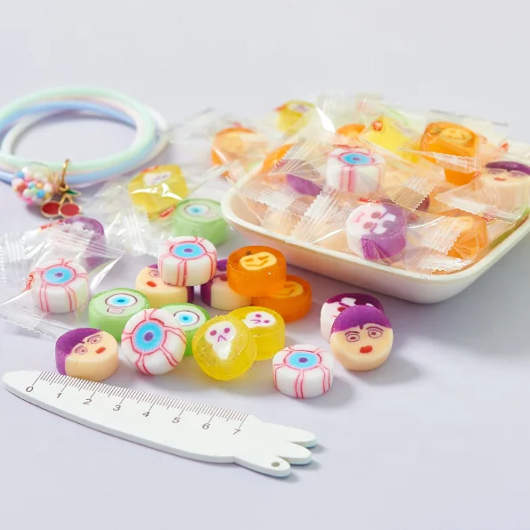 Different Types Hard Fruit Pattern Candy Fruit Mini Shaped Hard Candy