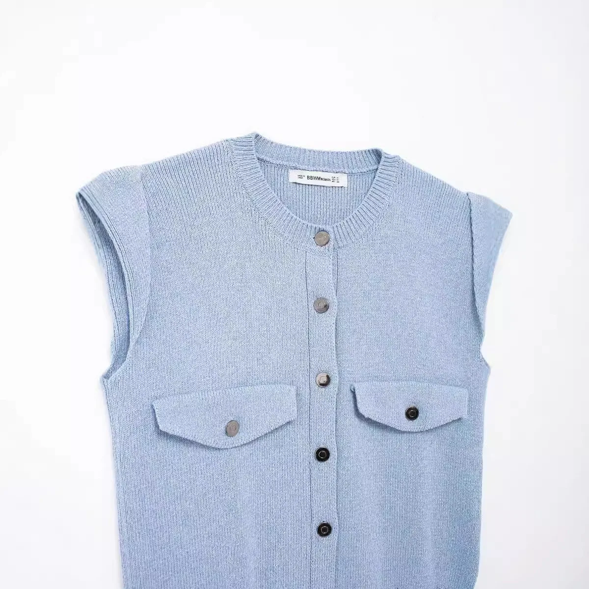 New Arrival Girls Knitted Sleeveless Button Sweater Vests For Women