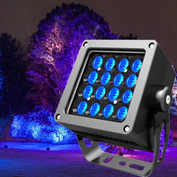 Квадратный светодиодный наружный прожектор IP67 RGBW DMX512 RGB фасадный 36 Вт 48 72 круглый
