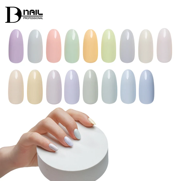 popular colors uv gel polish nails salon professional products milky gel