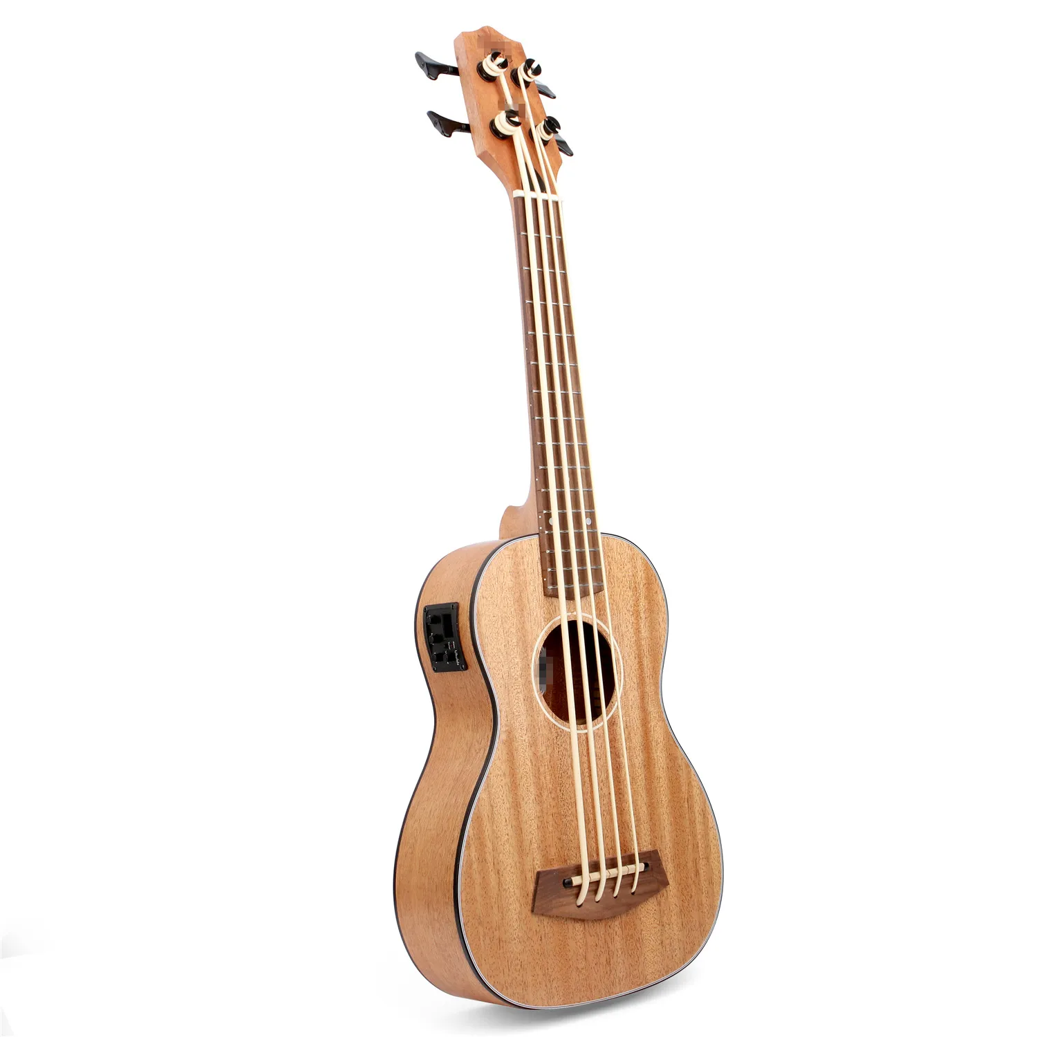 China Brand Sapele Body Electric Ukulele Bass 30 Inch Fretless