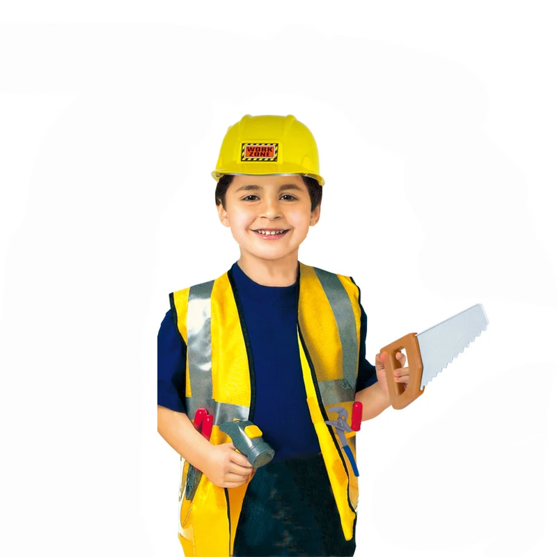 Wholesale Children Uniform Engineer Tools Toy Sets Kids Cosplay Pretend Play Costume For Kids