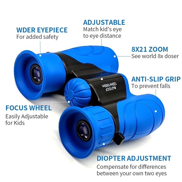 Powerful Birding Binocular 8X21 10X22 Compact Binoculars for Traveling