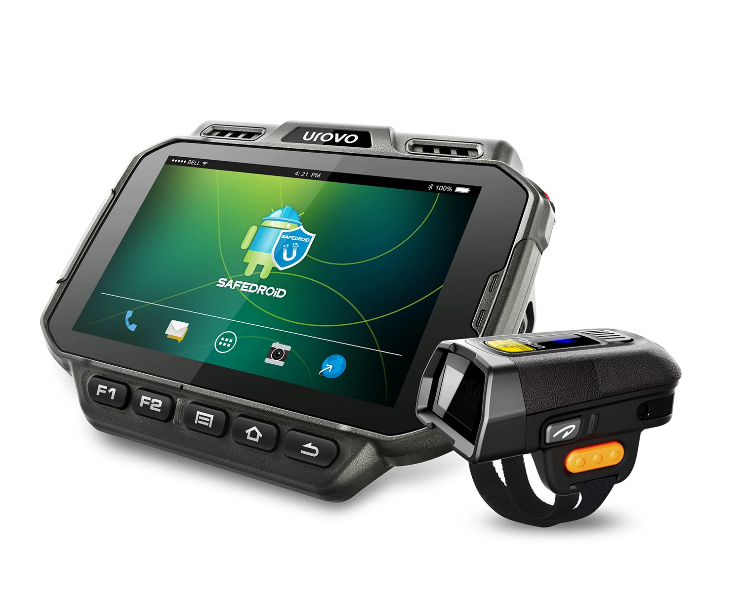 Urovo U2 Ouad-Core 2,0 ГГц Android 10 складская Логистика PDAs сбор данных носимый умный компьютер носимый наручный терминал