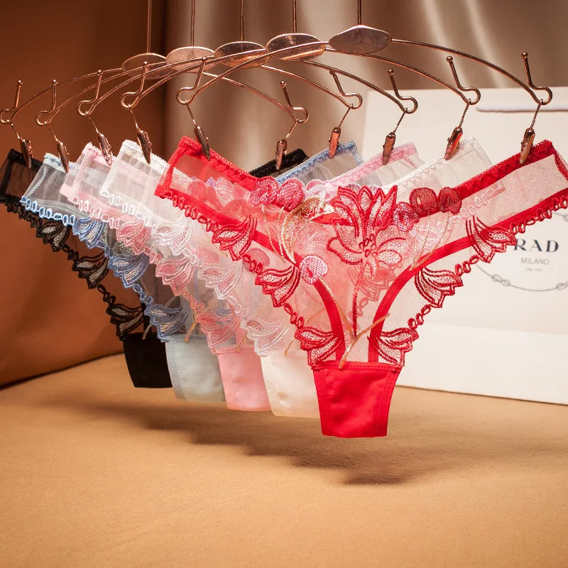 
see-through Ladies Wholesale mini tanga Lace T Back G-String Sexy Women Ladies panties thong Underwear G String 
