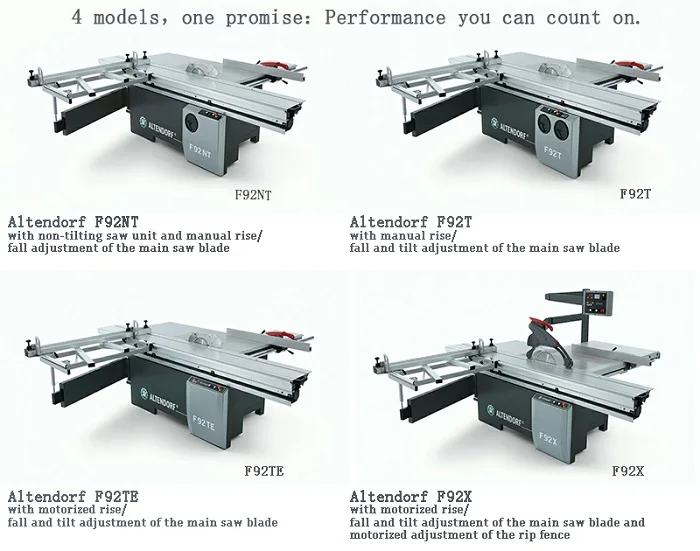 Altendorf F92X WA8X Precision Wood Cutting Sliding Table Saw Machine