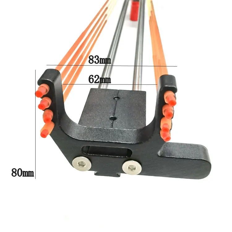 Factory direct sales long pole telescopic multi strand rubber band hunting special slingshot