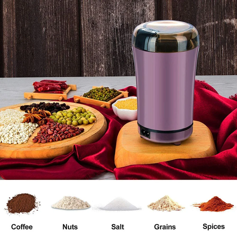 Mini Electronic Home Espresso Coffee Bean Spice Grinder Food Processor Multifunctional Coffee Grinder