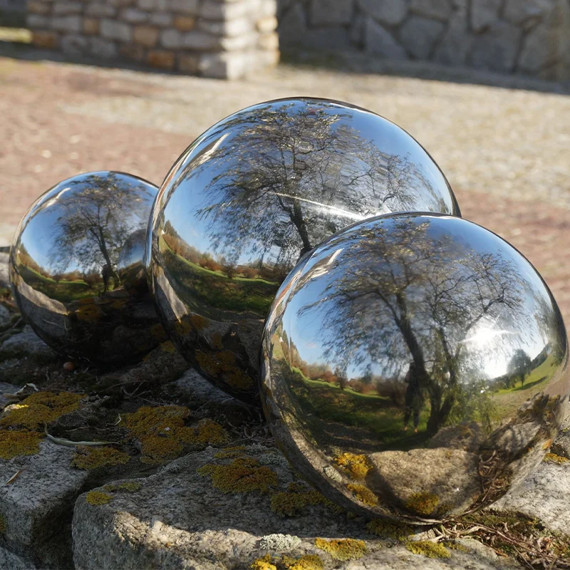 Stainless Steel Sculpture Sphere Hollow Railing Ball Decoration Ss Hollow Ball
