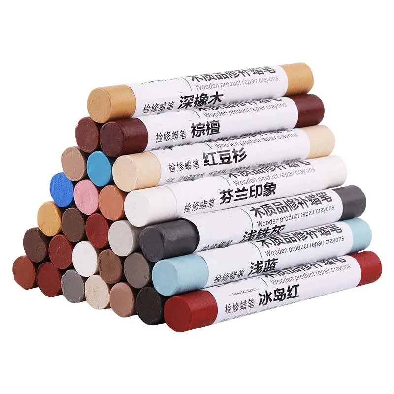 Furniture Repair Wax Sticks Scratch Repair Wax Crayons for Wood Floors