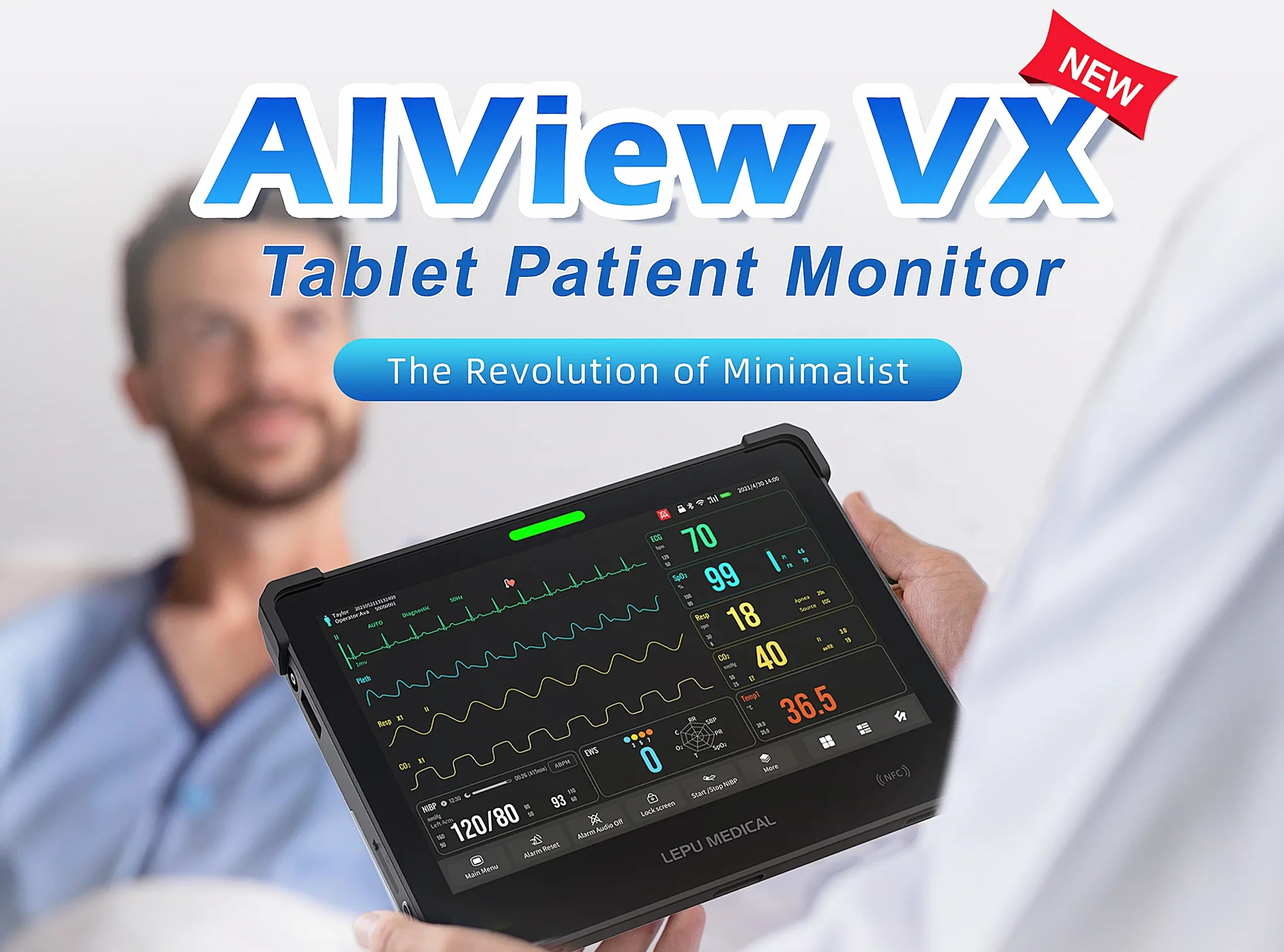 Lepu Vital Signs Monitoring Medical Equipment Telemedicine Pocket Patient Monitoring