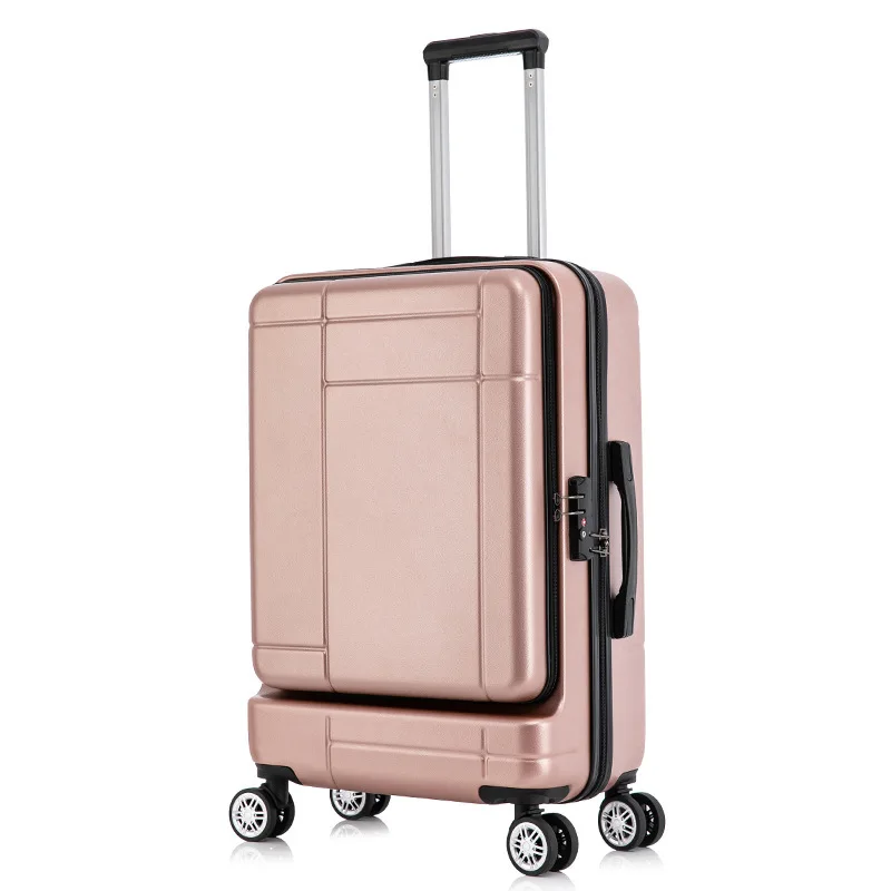 YX16816 YoiXin 20 inches 24 inches Luggage Sets Matte TSA Passwords Lock Trolley Luggages With Front Opening Suitcases