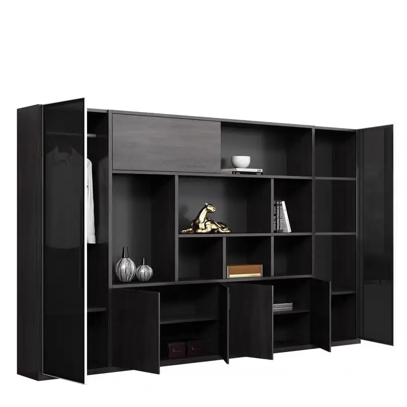 Wood Filing Cabinet Office Furniture Bookcase Matching CEO Office Desk